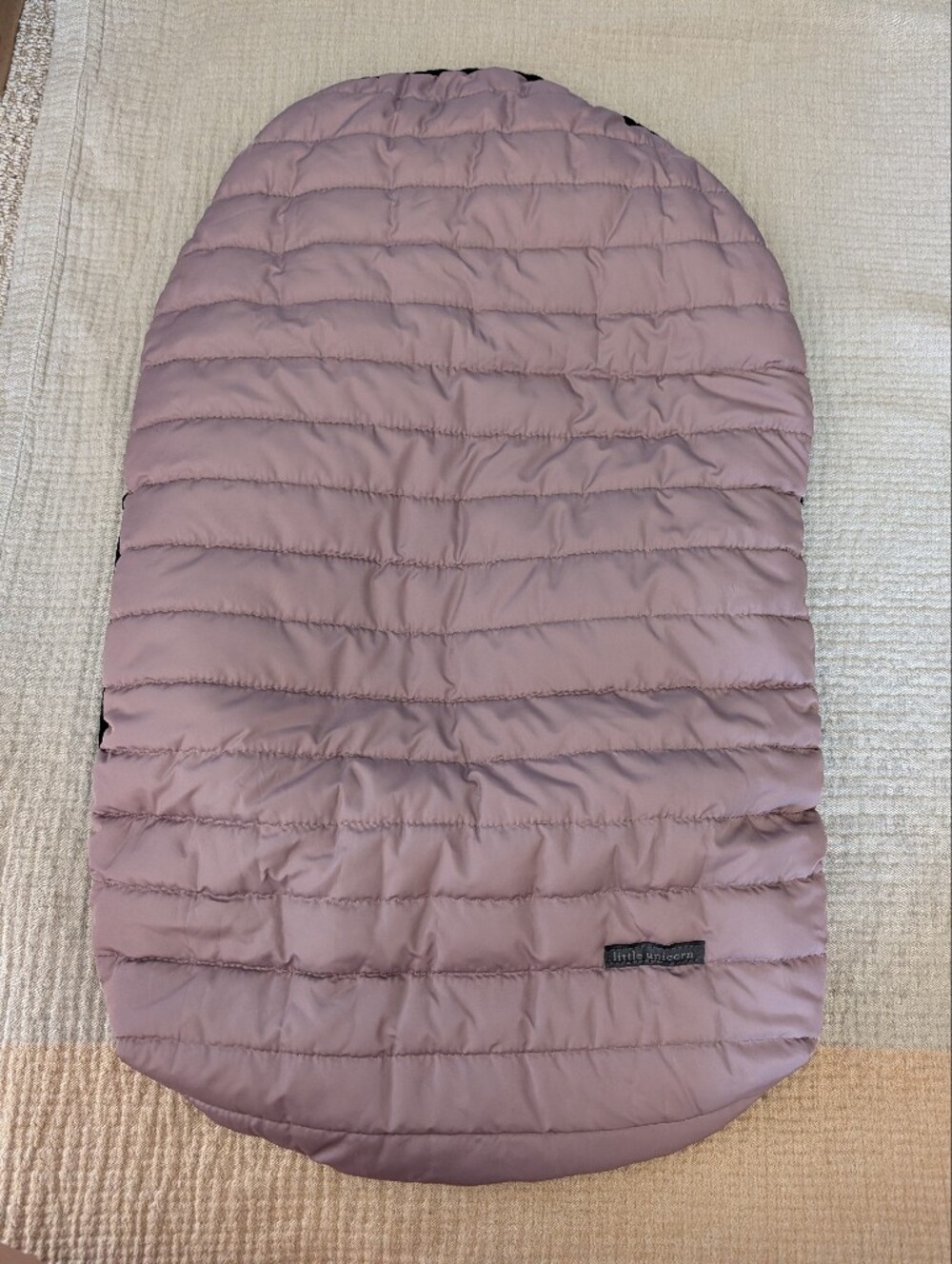 Little Unicorn Car Seat And Stroller Cover / Footmuff in Mauve